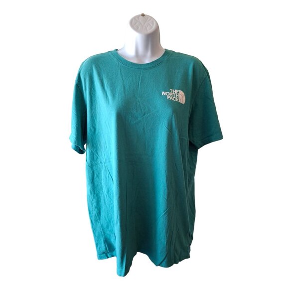 The North Face Mens Graphic T Shirt L Turquoise Crew Neck Short Sleeve Outdoors - Picture 1 of 7